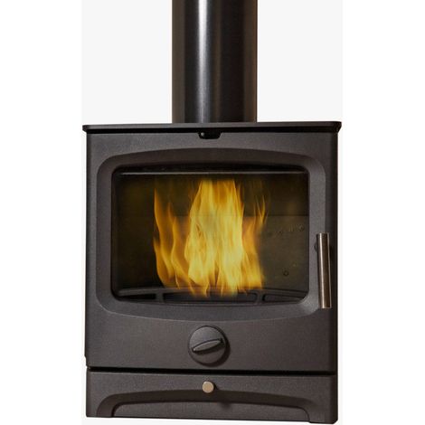 Stufa a Legna in Ghisa 5 kW 43x29,75x49,4 cm Belen Nera (1/2)