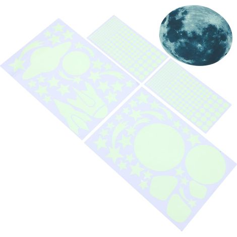 Autocollant étoile fluorescente auto adhésif 20 cm en PVC (1/5)