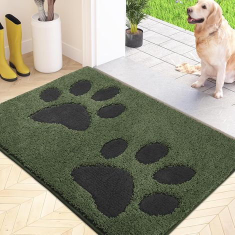 Paillasson Interieur 50 x 80 cm, Tapis d'Entrée Antidérapant et Lavable en Machine, Tapis de Sol Douces Absorbantes pour Chien, Entrée, Porte, Couloir (1/5)