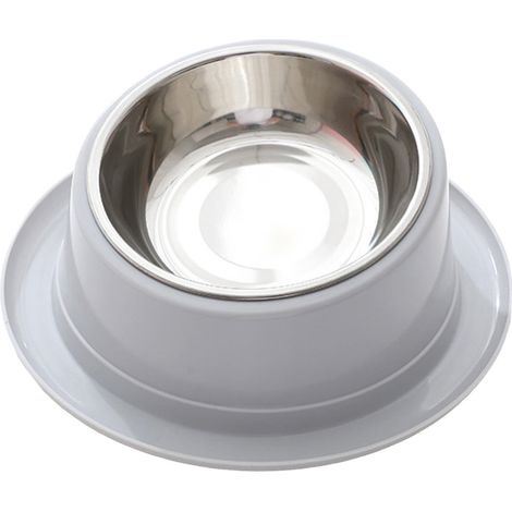Bol Pour Chat - Acier Inoxydable - Bord Anti-Renversement - Surélevé - Pour Chats À Museau Plat - 1 Pièce (1/5)