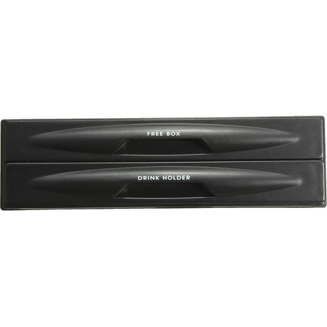 Boîte de rangement universelle pour voiture double DIN avec autoradio CD et porte-gobelets (1/5)
