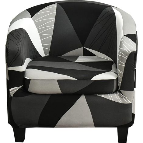 Housse de Fauteuil Cabriolet Imprime Motif géométrique et Housse de Coussin Géométrique (1/5)