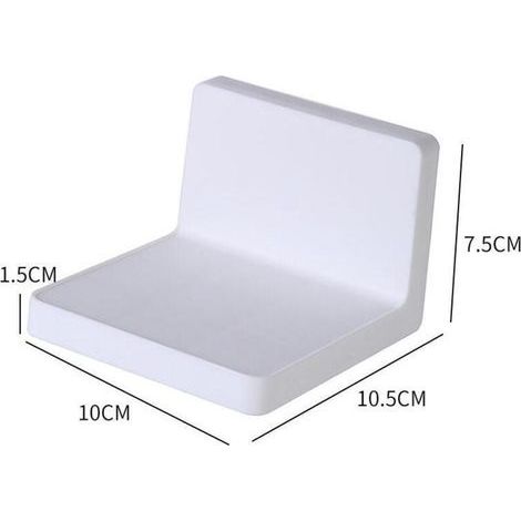 – Étagère murale sans perçage – Plastique ABS durable – Installation facile avec rubans adhésifs – Pour objets de collection et décorations (1/5)
