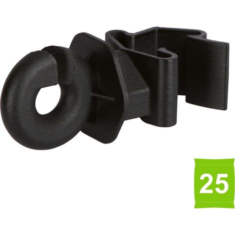 AKO T-Post Ringisolator, schwarz