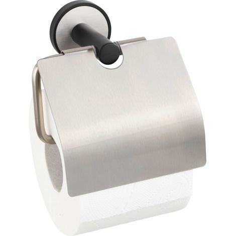 Wenko Portarotolo in acciaio inossidabile 6,5x14,5x12,5 cm (1/5)