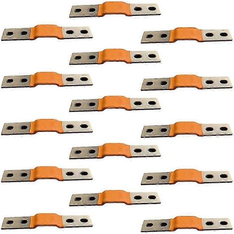 Connecteur de batterie au lithium en feuille de cuivre, connexion flexible en feuille de cuivre, espacement des trous de vis en feuille de cuivre 56, vis 6, 4 trous. (1/5)