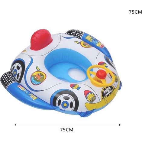 TRADE SHOP - Salvagente Mutandina Per Bambini Piscina A Forma Di Automobile Bus 75 Cm 15580 - (1/2)