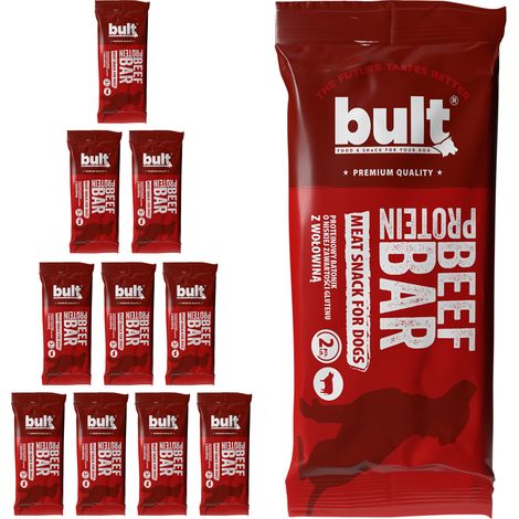 BULT BAR Hunde-Proteinriegel Rindfleisch 10 x 75 g (1/3)
