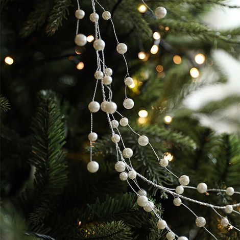 Guirlande De Perles - Guirlande Cristal Acrylique 120 Cm - Décoration Arbre De Noël Et Couronne - 1 Pièce (1/5)