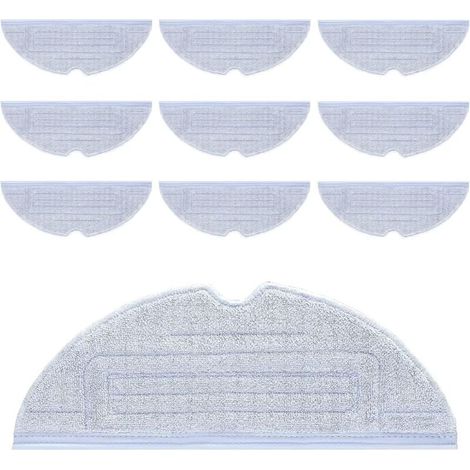 Serpillere Roborock S7, 10 Pièces Serpillère de Rechange pour Roborock S7/S7 Plus/S7 MaxV/ S7 MaxV Plus/ S7 MaxV Ultra /S7 Pro Ultra Aspirateur Lavable Microfibre Lingettes (1/4)