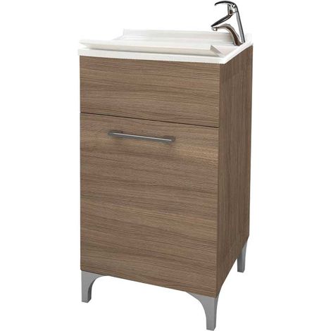 MOBILE LAVATOIO AD 1 ANTA ROVERE FUMO L.45 x P.50 x H.83 cm