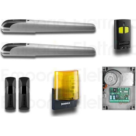 beninca kit d'automatisation pour portails battants 24vdc kbob5024e