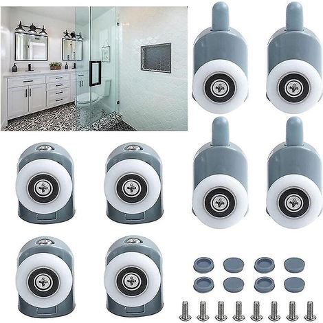 lot De 8 Roulette Porte Douche 23mm Rouleau Roue Pour Coulissante Porte Douche Pour Salle De Bain