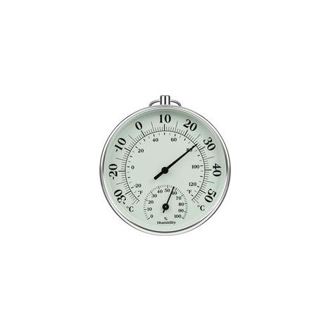 Thermomètre intérieur/extérieur 10 cm, thermomètre d'humidité intérieur/extérieur, moniteur de température de l'air intérieur/extérieur, thermomètre d'humidité de climatisation, indicateurs de jauge