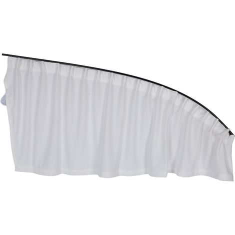 Jeu de 4 pare-soleil latéraux pour Tesla Model Y 2021-2023, rideaux de confidentialité anti-UV, protection solaire intérieure, blanc, stores de fenêtre pour voiture (1/5)
