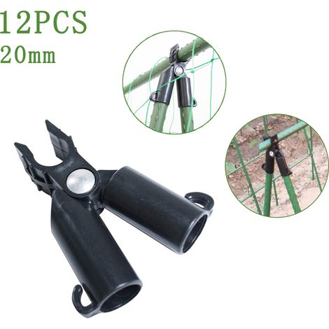 (12 pièces de diamètre 20 mm) Pilier de jardin, accessoires de fixation pour piliers revêtus de plastique, une fourche (1/5)