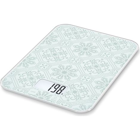 Beurer KS 19 Blanco, Gris Encimera Rectángulo Báscula electrónica de cocina
