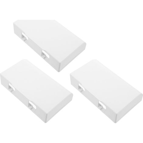 Lot de 3 Boîtiers de Prise Étanches Autocollants Double Position 86 MM Protection Adhésive pour Prises Électriques Blanc Salle de Bain la Cuisine et Extérieur (1/5)