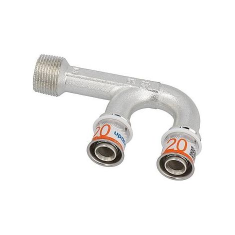 Uponor S-Press PLUS raccord mural en U 20-20-R3/4"MT, 1070637 (1/3)