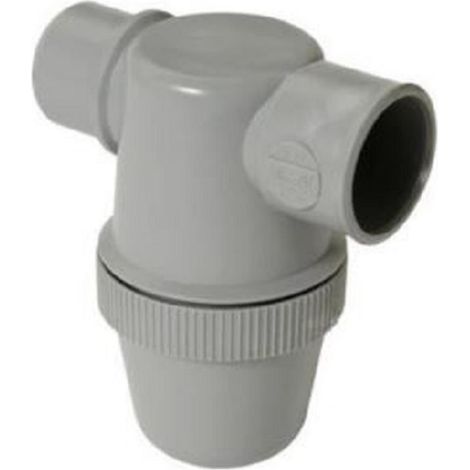 Nicoll – Siphon de lavabo PVC-C à coller – Entrée horizontale 40mm – Résistant jusqu'à 95°C – Garde d'eau 50mm pour vidage rapide