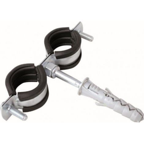 No-name Collier de serrage double acier galvanisé 1 pouce