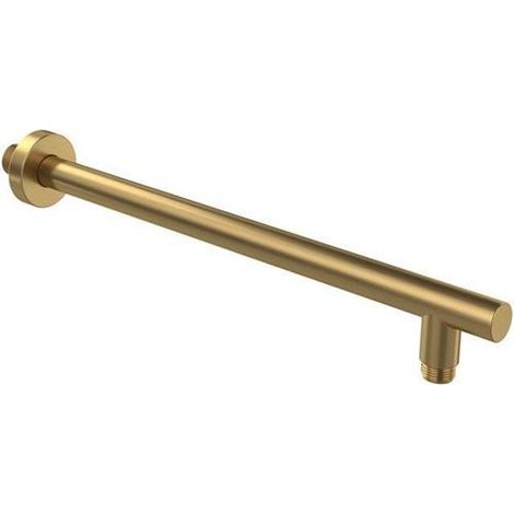 villeroy boch Villeroy & Boch Universal Showers Braccio per soffione doccia, 70x408x60mm, TVC000453510, per montaggio a parete, rotondo, Brushed Gold, TVC00045351076