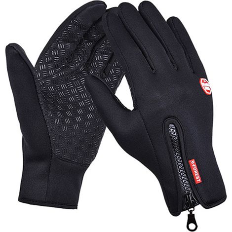 Gants Thermiques - Résistants au Vent et à l'Eau - Écran Tactile - Pour Randonnée Course Cyclisme Conduite - Taille Unique (1/5)