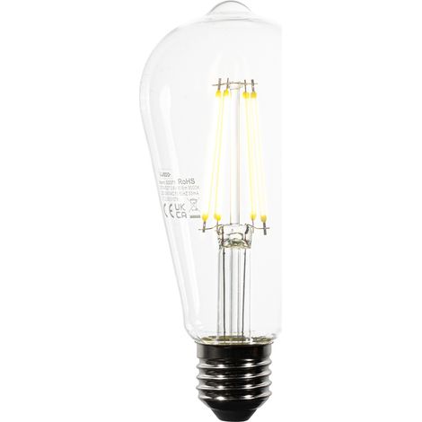 QAZQA Lampadina LED E27 ST64 Chiara 3.8W 806 lm 3000K