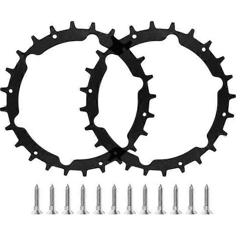 Compatible avec les tondeuses à gazon Gardena Life 1000, 600, 500 et Smart 400/300 : 2 pointes RSWG-01 + 14 vis autotaraudeuses (1/4)