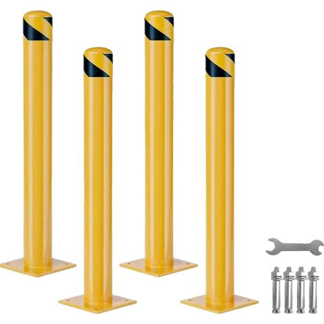 Sicherheitspoller, Schwerlaststahl, Abnehmbares Design, gelb (1/2)