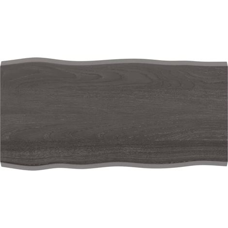 Dessus de table, Plateau De Table bois chêne massif traité bordure assortie LKF19107 (1/4)