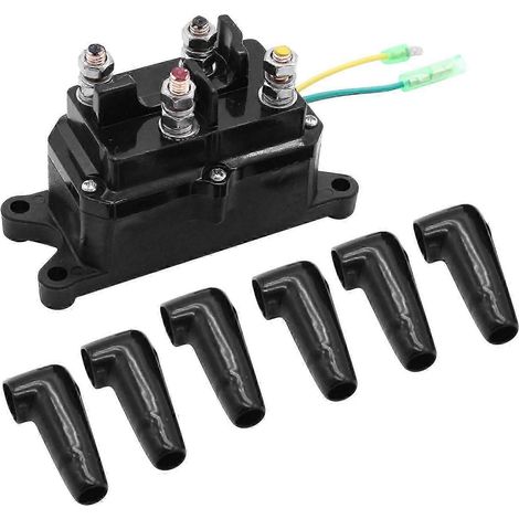 Contacteur de relais électromagnétique DC 12V 250A, interrupteur à bascule pour treuil, compatible avec les treuils de VTT et de VUTT allant de 1500 à 4000 lb. (1/5)