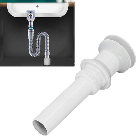 Bouchon de vidage pop-up pour évier de salle de bain en acier inoxydable et laiton, système anti-odeur et anti-obstruction, facile à installer (1/5)