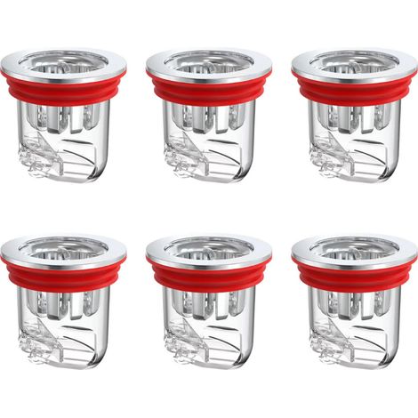 Lot de 6 siphons de douche magnétiques à induction pour balcon, cuisine, évier, douche et buanderie. (1/5)