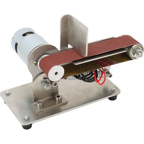 Mini ponceuse à bande électrique réglable, machine de meulage et de polissage, AC 110‑240V pour bricolage, prise EU 775 (100W)