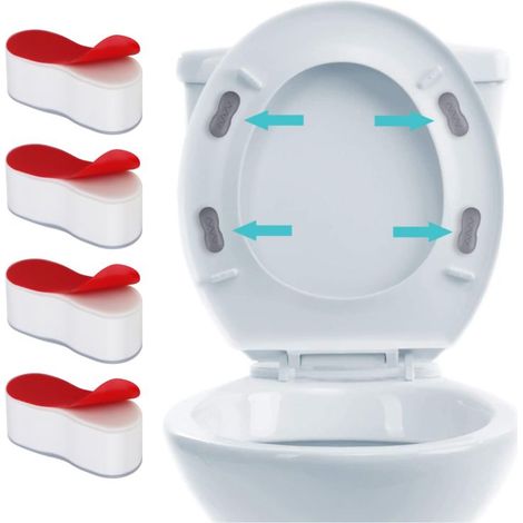 selbstklebende WC-Sitzstopper, WC-Sitzabstandshalter mit Bidet-Aufsatz (1/5)