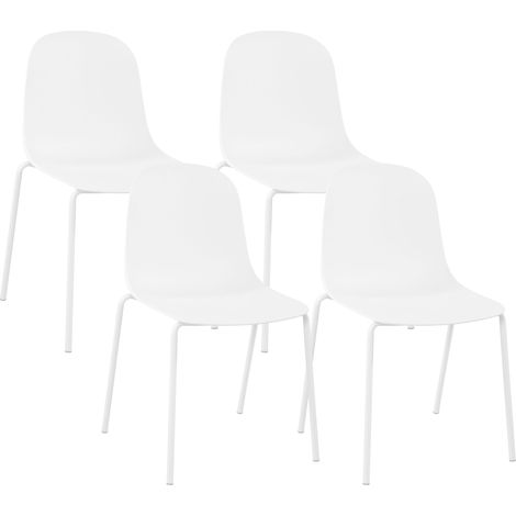 4er Set Stapelstühle Hardin weiß (1/5)