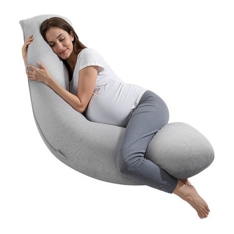 Coussin de Grossesse - Forme L Oreiller de Maternité pour Femmes (1/5)