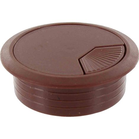 BOCCHETTA PASSACAVI D 60 MM PLASTICA MARRONE- COMFERUT- 20,0 pz