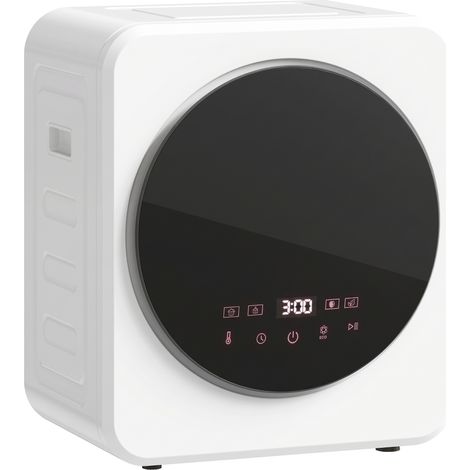HOMCOM 800W Compact Dryer Machine, 4 kg Small Vented Tumble Dryer, White