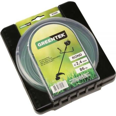Fil débroussailleuse Rond 2,4 mm x 86 m Greentek (1/4)