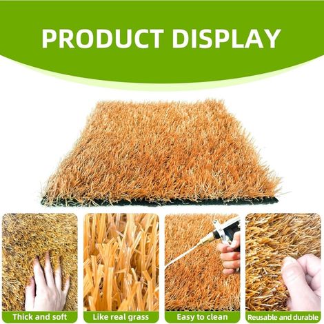 Set di 8 tappetini per nidificazione di galline, 30,5 x 30,5 cm, lavabili, tappetini per deposizione uova, scatole per deposizione di pollame, accessori per pollai (1/4)