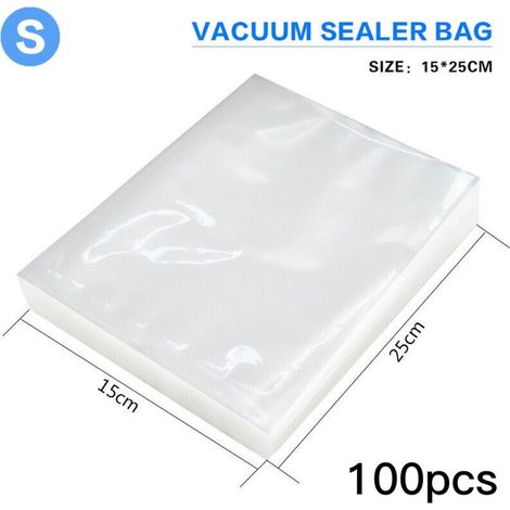 Sac Sous Vide - Sac Pour Emballage Sous Vide Aliments - Compatible Avec Machines À Vide Universelles - 100 x 200 mm - Lot De 50