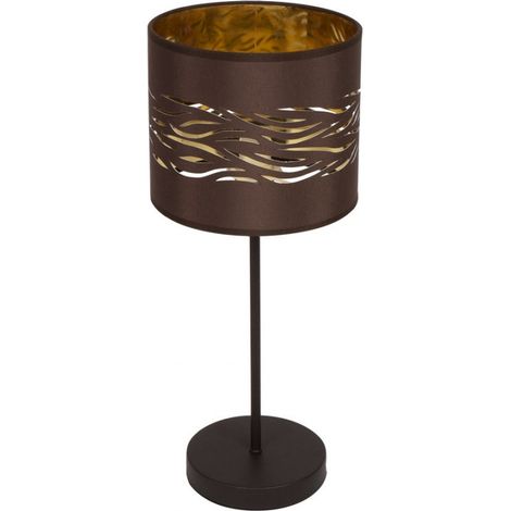 Lampada da tavolo Mist 1xe14 marrone/marrone dorato 43x17x17 cm (1/3)
