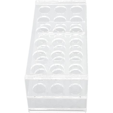 Support en acrylique pour tubes à essai de 17 mm, support transparent à 18 puits pour tubes à centrifuger de 10 ml et 15 ml. (1/5)