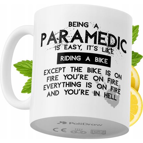 Lustige Tasse für Sanitäter – Kaffee- oder Teetasse mit witzigem Textdesign – ideal für Geburtstage, Namenstage, Feiertage und besondere Anlässe. Hochwertige Tasse für Zuhause, Büro und Arbeit. Farbe: