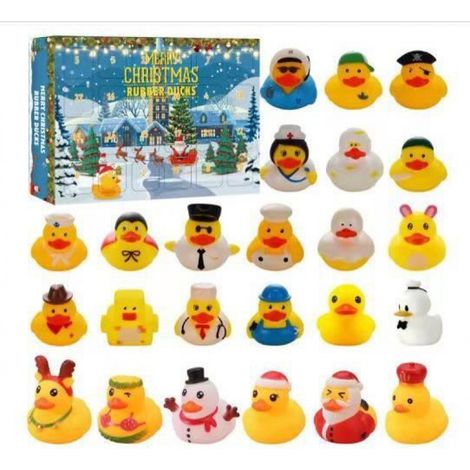 Calendrier De L Avent - 24 Canards En Caoutchouc Pour Jouets De Bain - À Partir De 3 Ans - Lot De 1 (1/4)