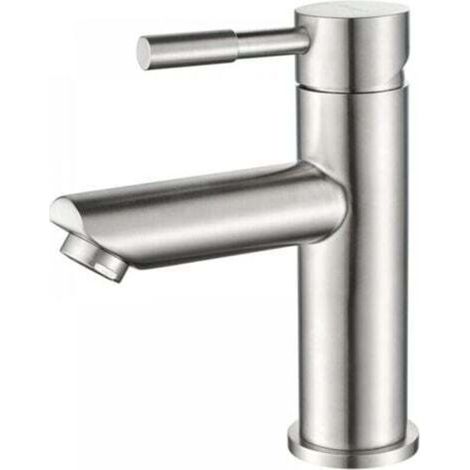 Badezimmerarmatur, Einhebel-Waschtischarmatur, Edelstahl, Höhe: 16 cm