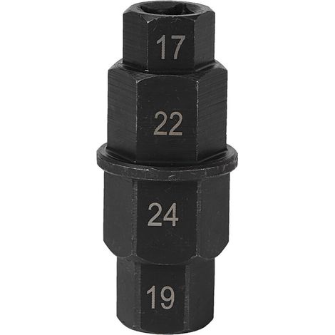 aqxreight - Outil D'essieu Hexagonal pour Roue D'essieu Avant de Moto, 17 Mm 19 Mm 22 Mm 24 Mm Allen Spindle Socket Driver. (1/5)