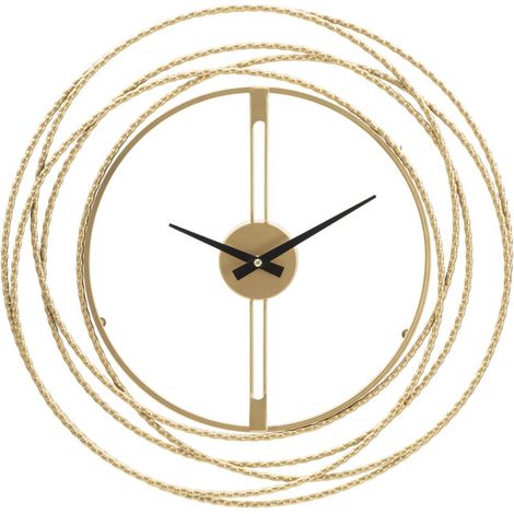 Wanduhr mit goldenen Streifen, Ø 50 x 4 cm (1/5)